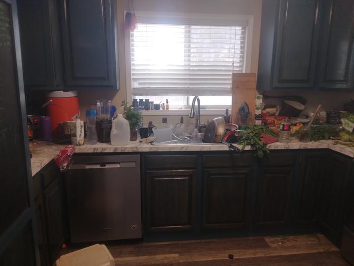 dirty dishes everywhere!