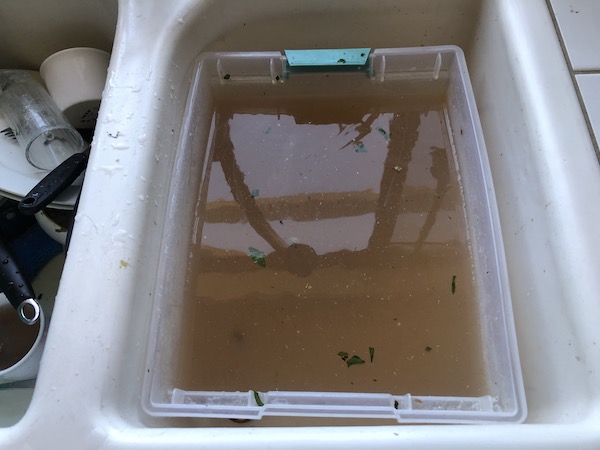 need to recycle water from previous washes