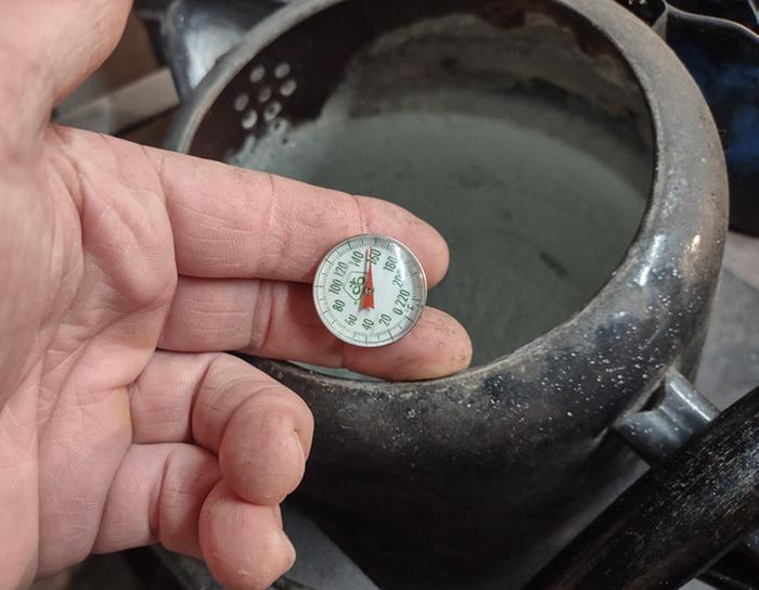 Heating water on the stove