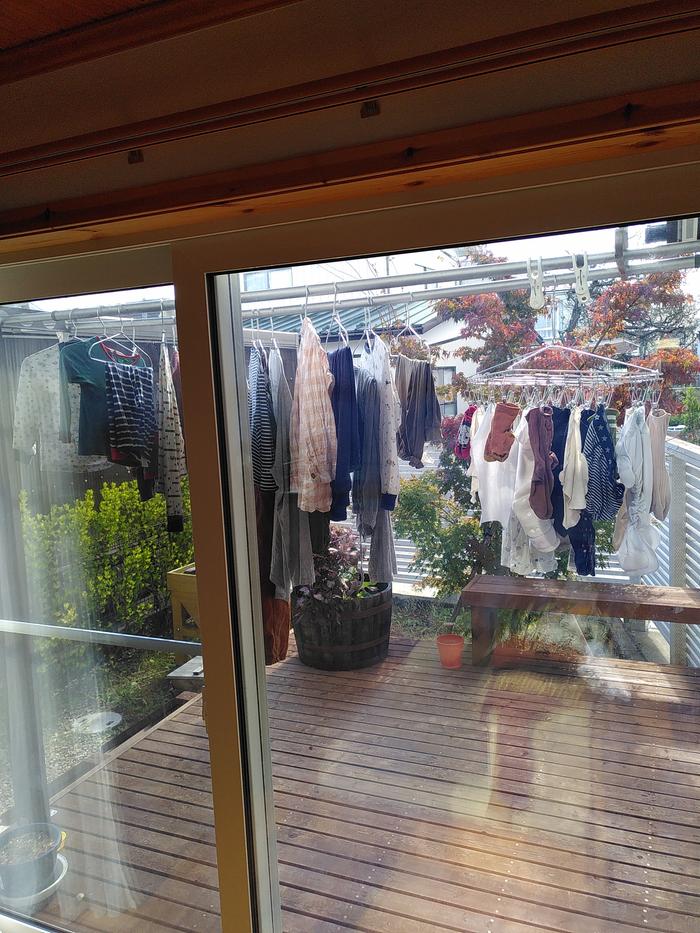 Laundry hung up to dry in the sun! 