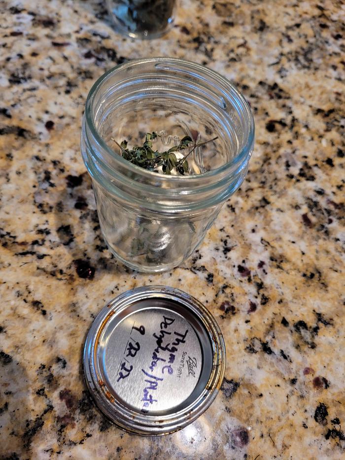 Into jar.