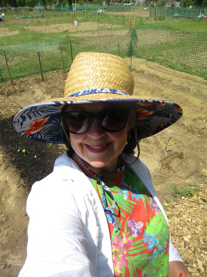 Happy gardener Heather