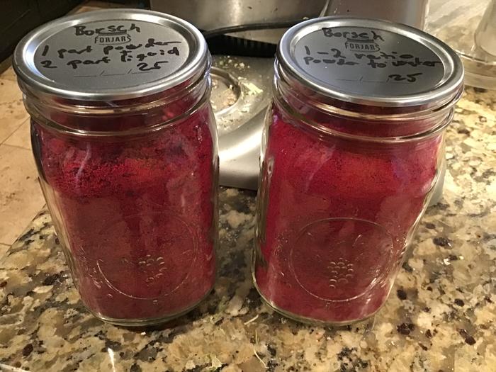 Freeze dried Borscht, a fast and healthy dinner