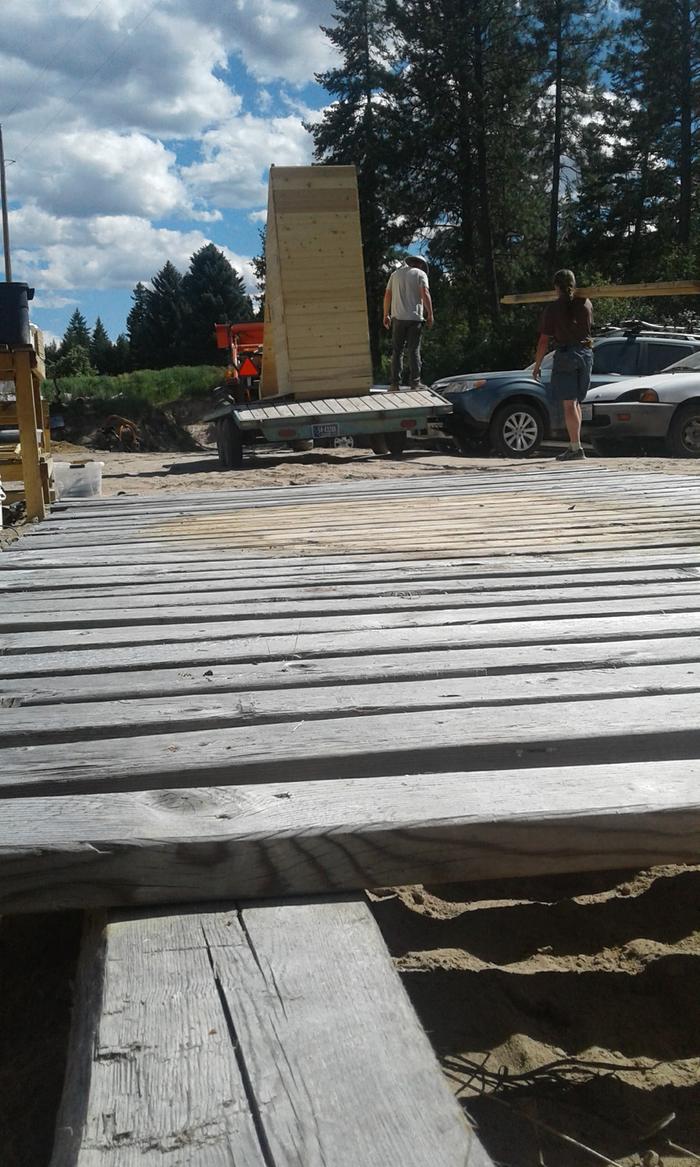 ATC group readied Solar Dehydrator for uploading onto skid.