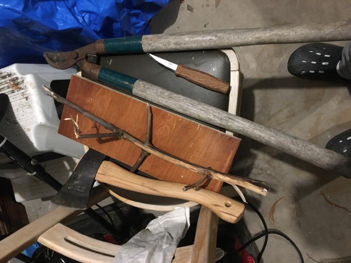 Initial piece of wood