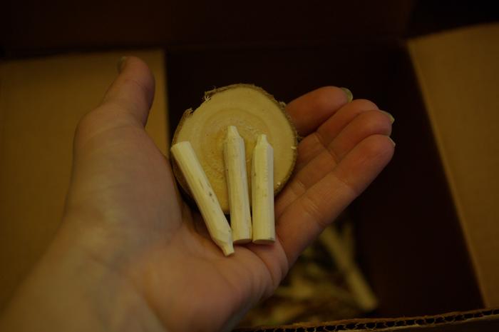 All three pegs carved